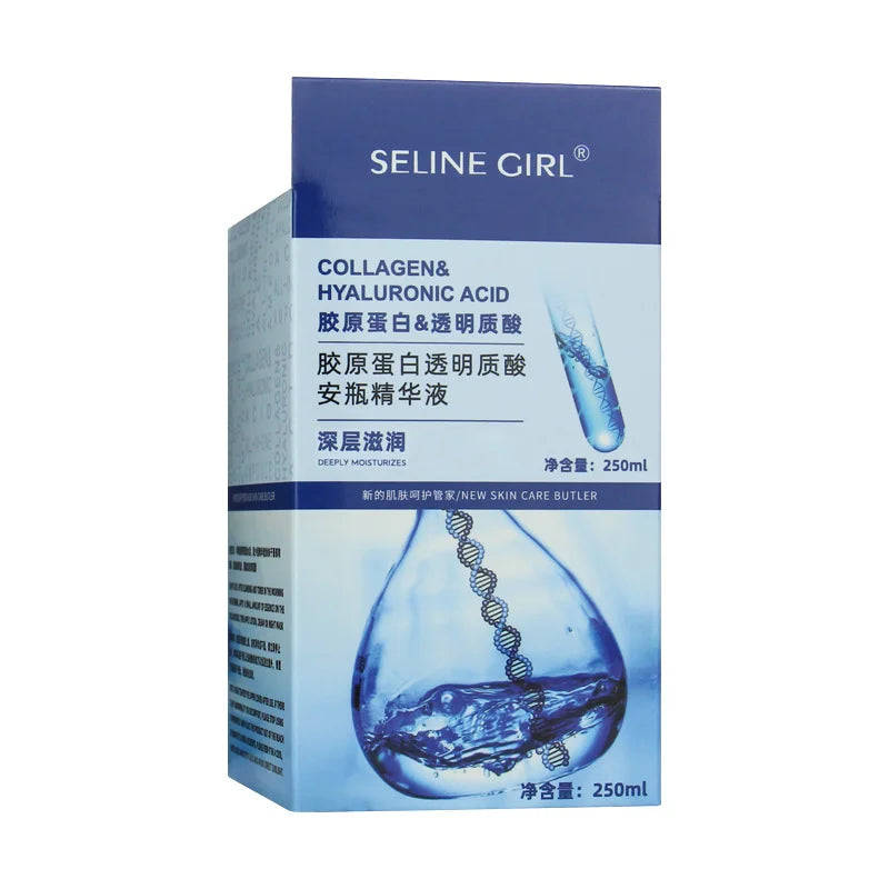 250ml Korean Hyaluronic Acid Collagen Anti-Aging Face Essence Moisturizing Multi-functional Skin Care Product Fade Fine Repair