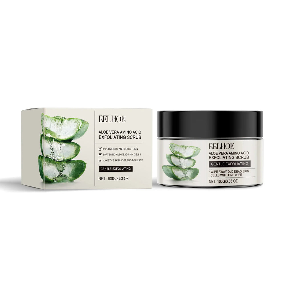 EELHOE Aloe Vera Exfoliating Face Scrubber Creams to Lighten the Skin Smooth Skincare Facial Cleaning Moisturizing Facial Scrub