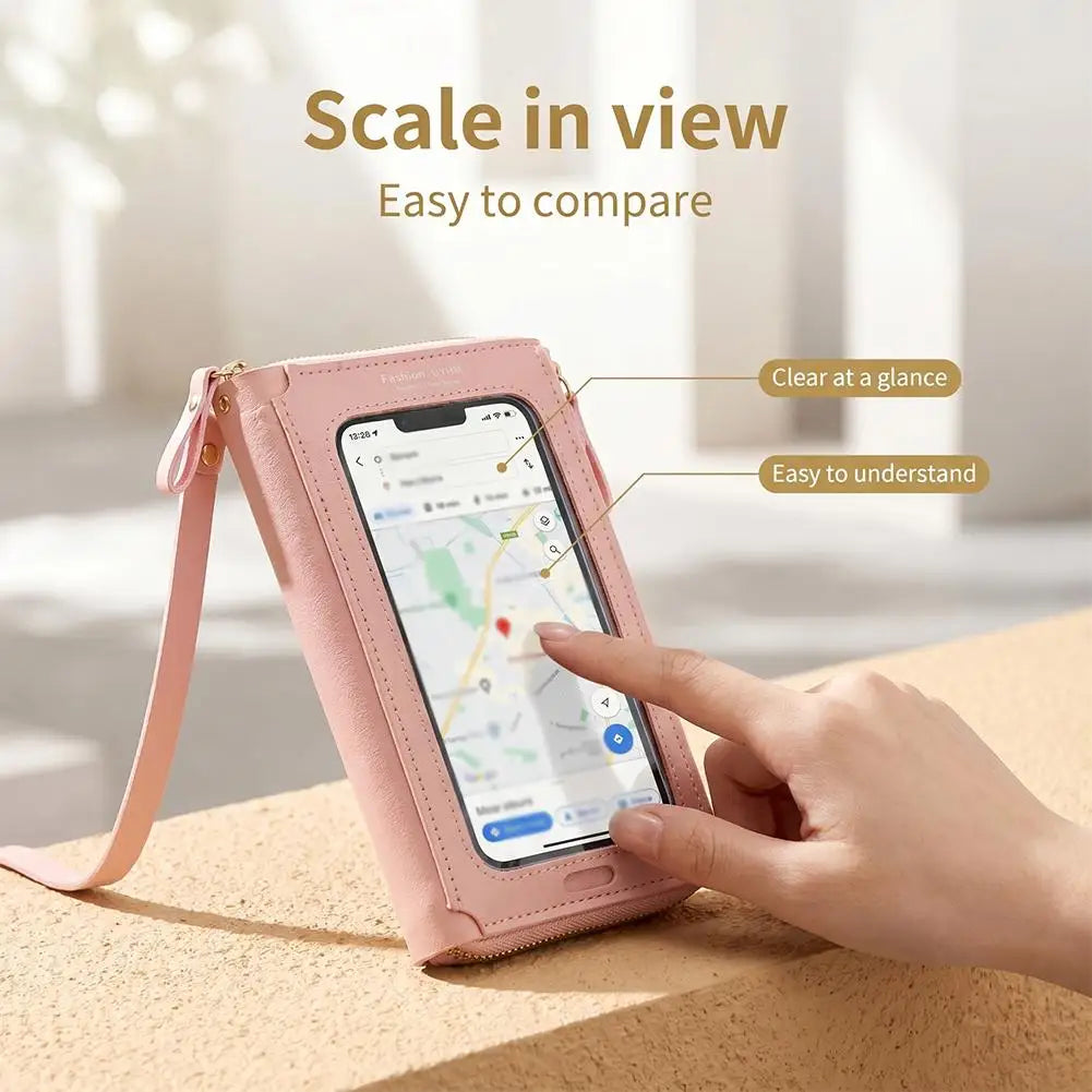 Women Bags Soft Leather Wallets Touch Screen Cell Phone Purse Crossbody Shoulder Strap Handbag for Female Cheap Women's Bags