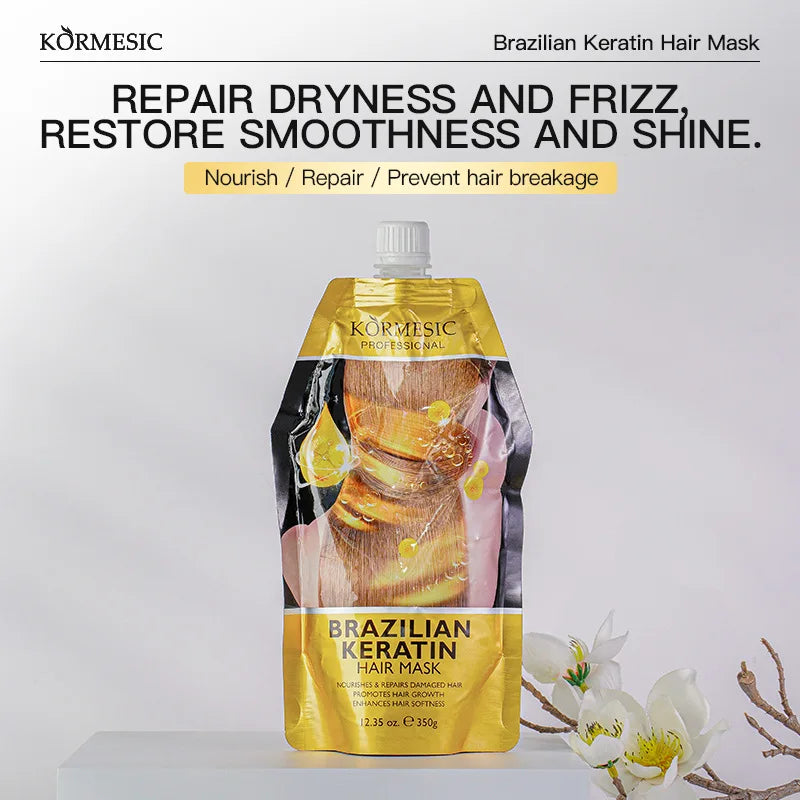 Collagen Deep Nourishing Hair Mask Repair, Hot Dyeing, Dryness, Frizz, Smoothness, Brightening Hair Conditioner Hair Mask