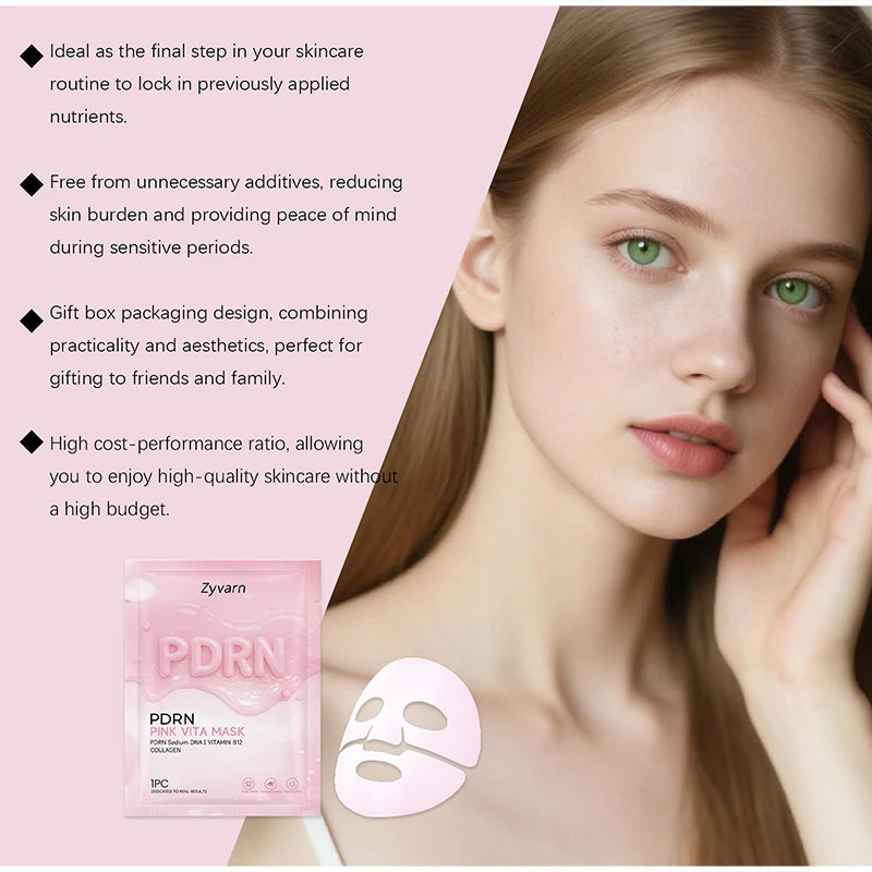 Korean PDRN Collagen Mask Lift Firm Skin Care Mask Deeply Moisturizes Radiant Skin Elastic Brightening Overnight Hydrating Mask