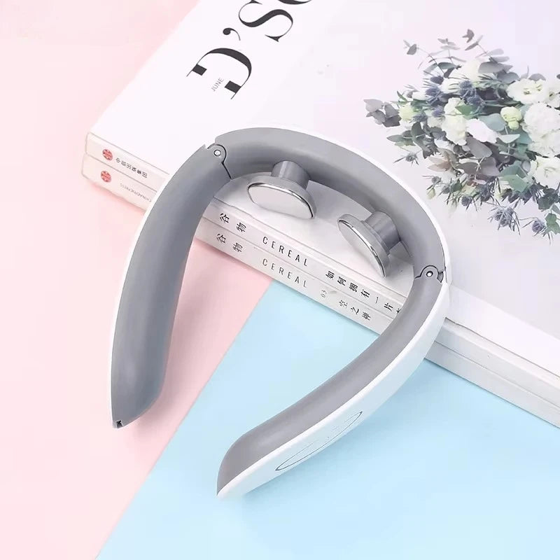Smart Neck Massage Shoulder Neck Massage Cervical Vertebra Vibrator Heat Relieve Pain Pulse Neck Massage Instrument Health Care