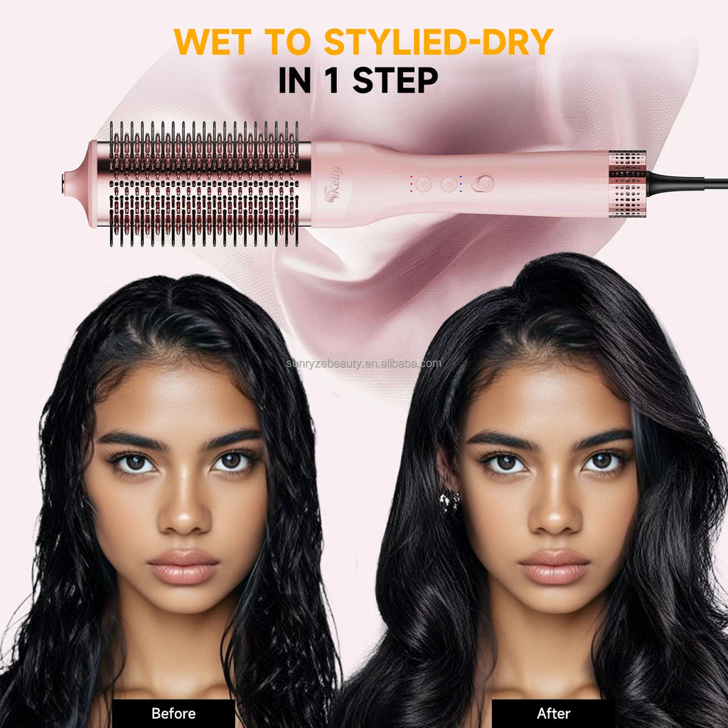 Duet Blow Dry Brush High-Speed Hair Dryer Brush Secador Y Moldeador De Cabello Liviano / Secador E Modelador De Cabelo Leve