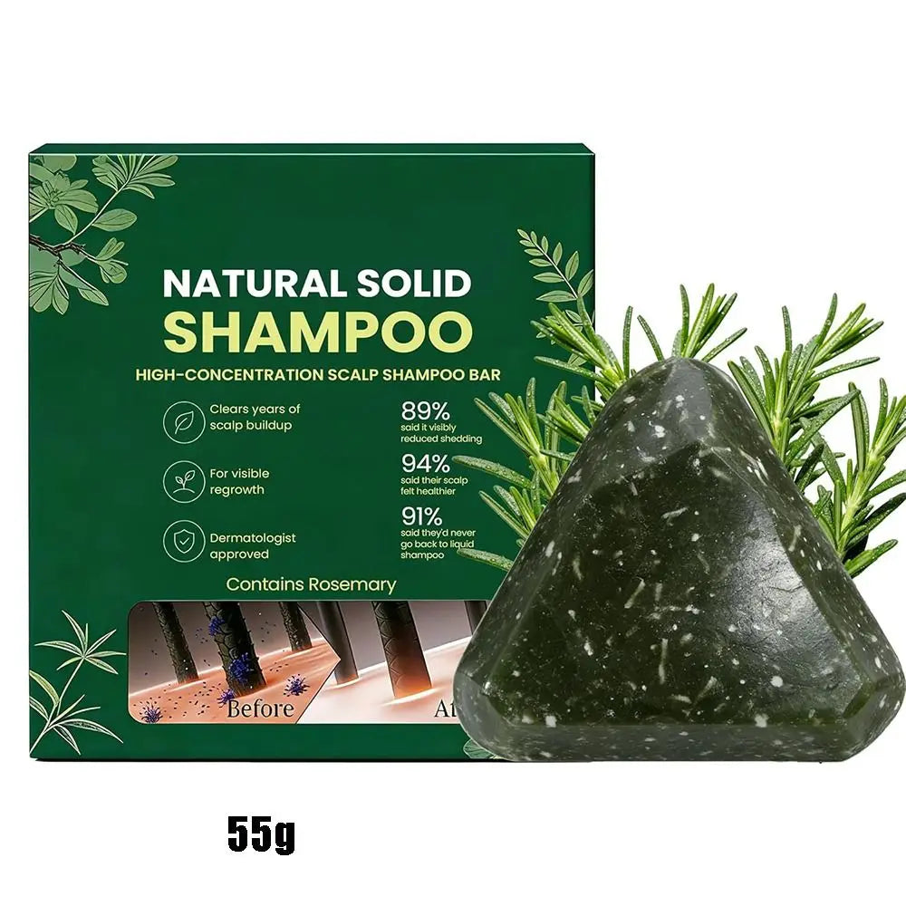Rosemary Amino Acid Korean Scalp Revival Bar Natural Botanical Hydrating Shampoo Bar Gentle Solid Hair Care Bar