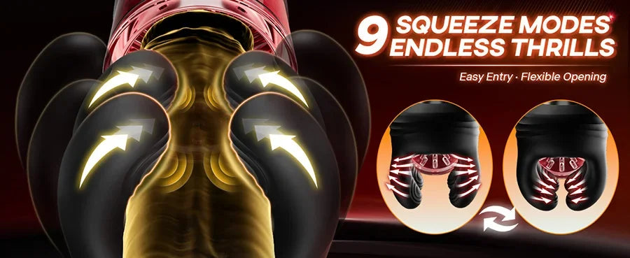 Adult Sex Toy Male Penis Stimulator Massager 9 Vibration Rotation Suction Modes USB Rechargeable Masturbation Cup Adult Supplies