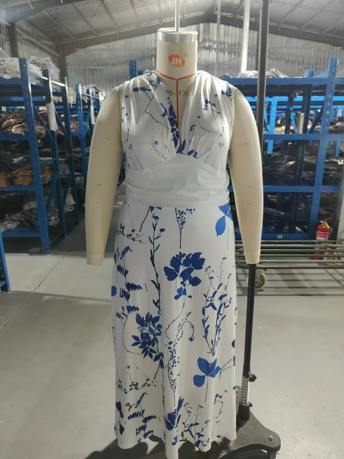 Women Dresses 2026 summer new V-neck high-waisted sleeveless floral printed sexy vest long dress women's clothing vestidoes