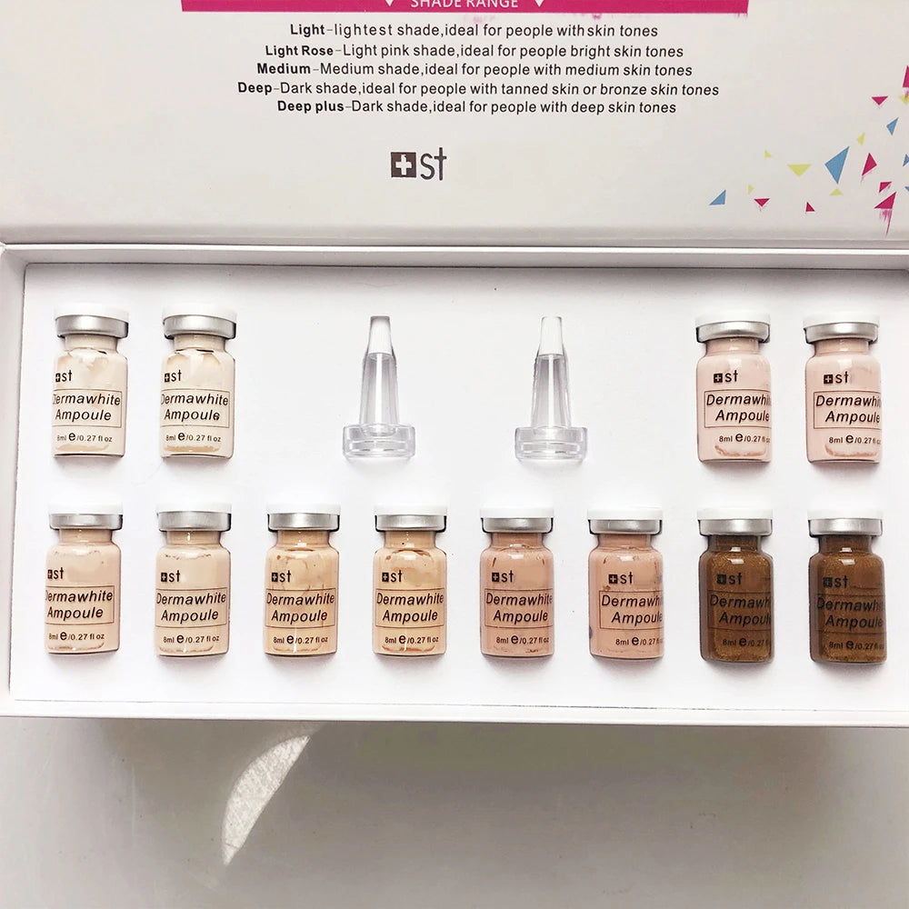 Korea 8ml BB Cream Skin Booster Kit Salmon DNA /Peptide Whitening Moisturize Rejuvenation Essence Facial Skin Care Beauty