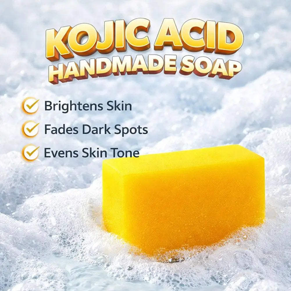 3.53oz Kojic Acid Soap Handmade Soap, rich in collagen and vitamin C, suitable for washing face and daily hand washing