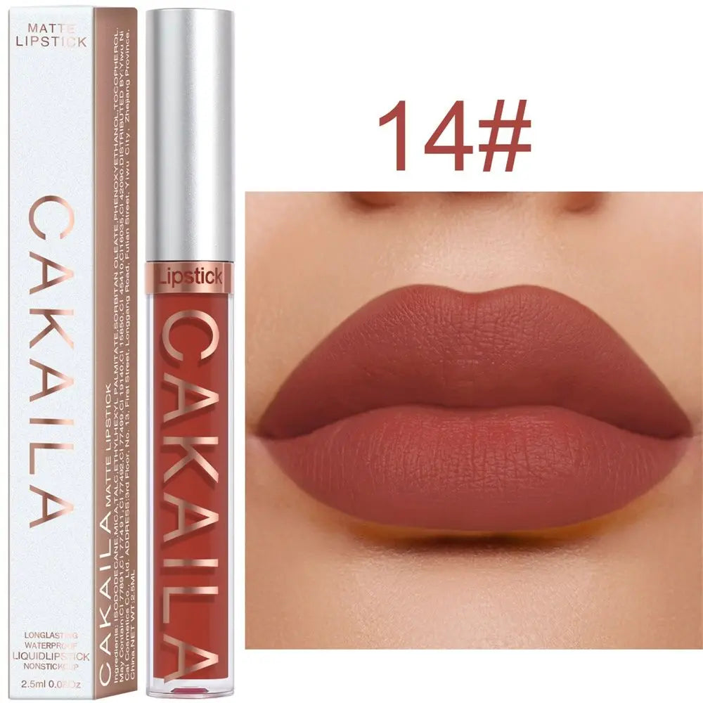 Cosmetics Lip Gloss 18 Colors Long Lasting Liquid Lipstick Lipstick Matte Waterproof