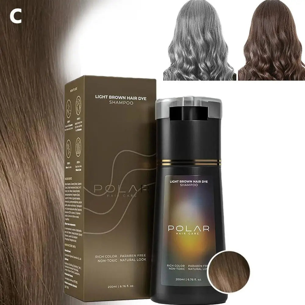 Shampoo De Tintura De Cabelo Para Cabelos Grisalhos Para Mulheres E Homens Kit De Tintura De Cabelo Natural Semi Permanente Sham