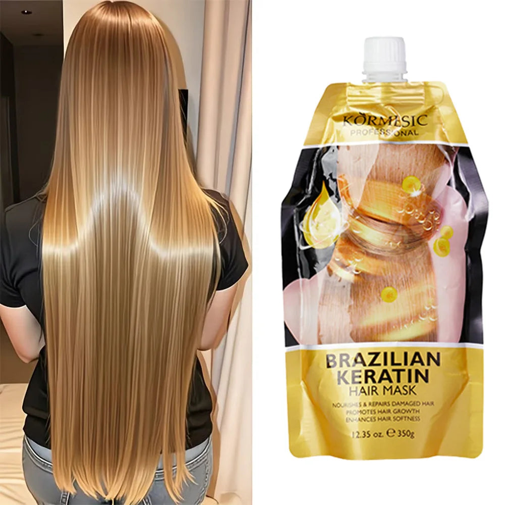 Collagen Deep Nourishing Hair Mask Repair, Hot Dyeing, Dryness, Frizz, Smoothness, Brightening Hair Conditioner Hair Mask