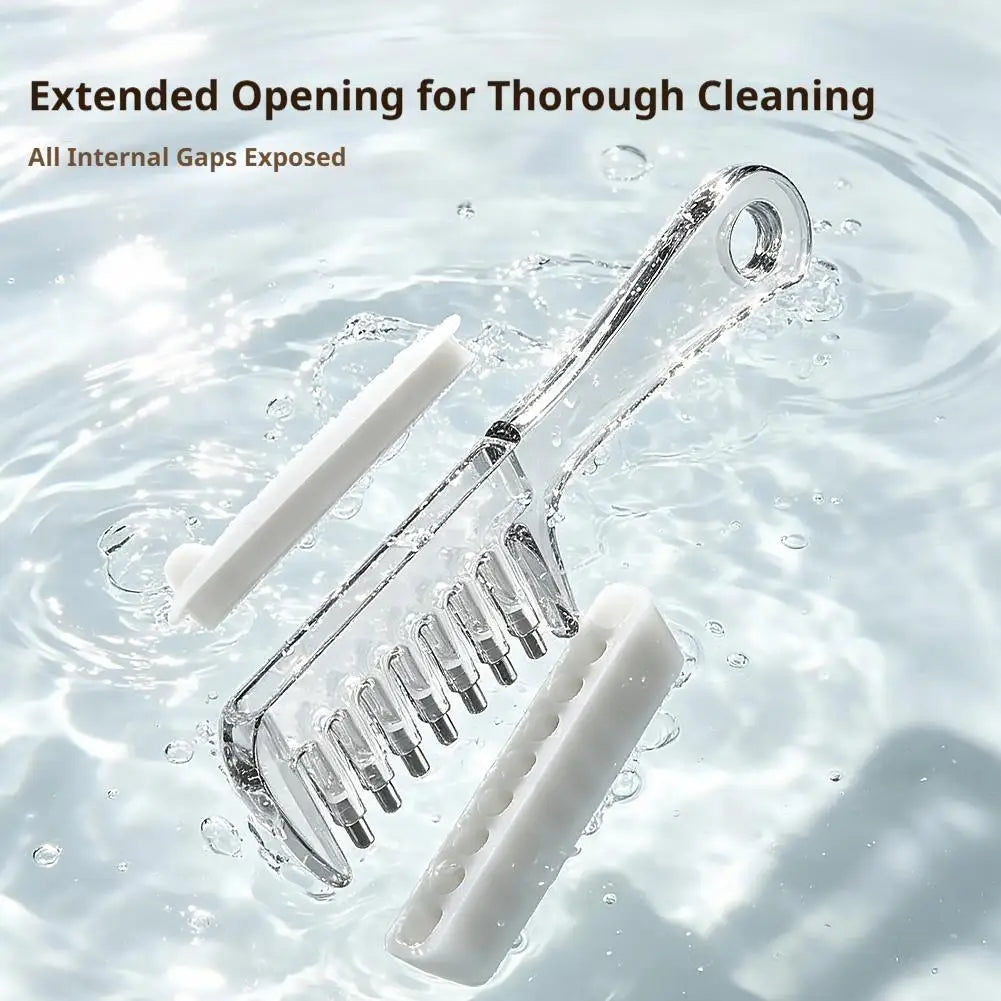 Hair Serum Applicator Comb， Scalp Massage Liquid Dispenser for Essential Oil, Anti Hair Loss Root Treatment Brush Tool