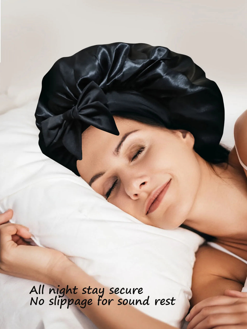 2026 New Silk Bonnet Sleeping Womens Satin Bonnet Hair Night Sleep Cap Tie Band CurlyHat Scarf Wrap Curly Hair Bonnets Beauty