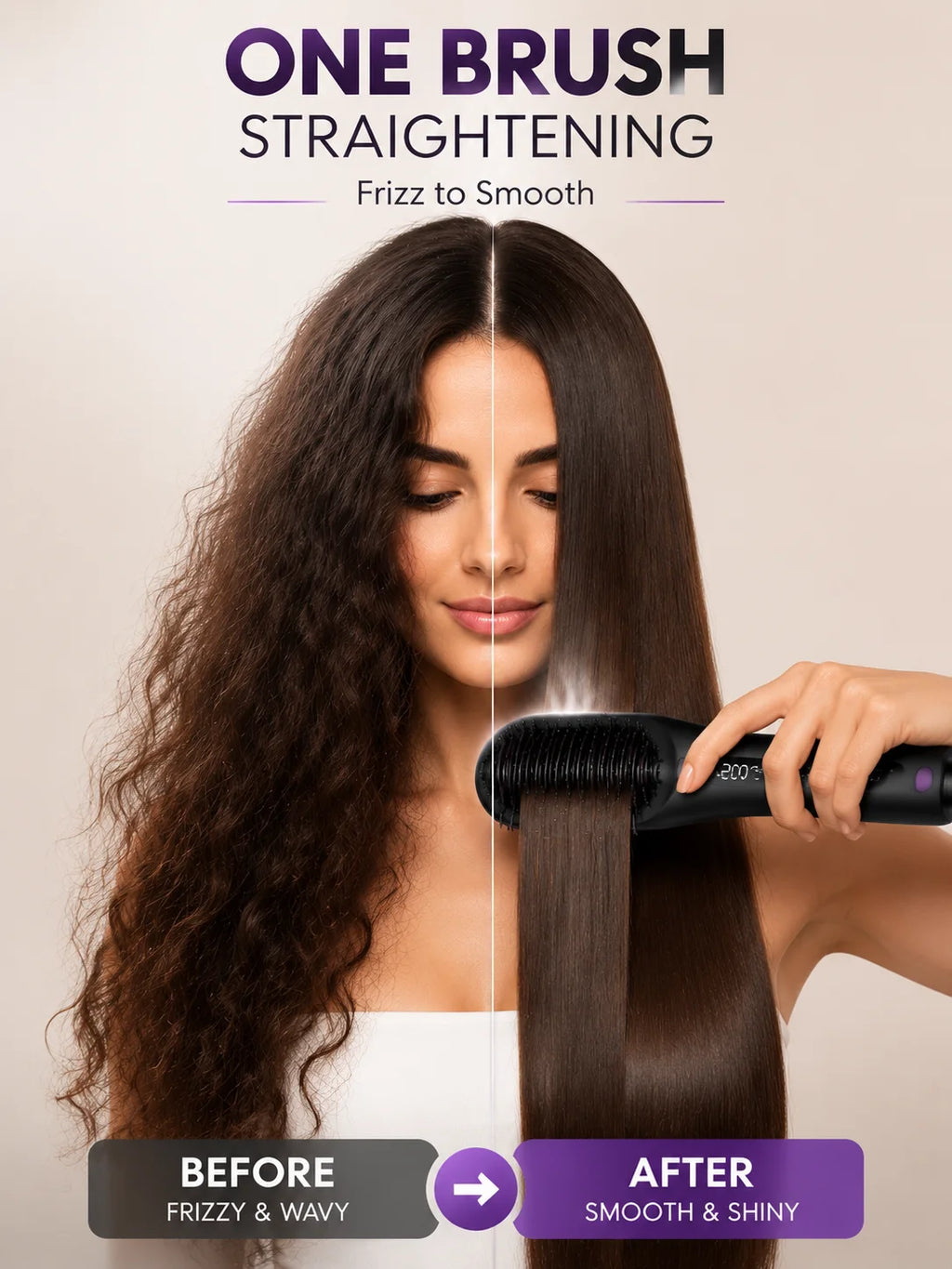 Electric Hair Straightening Brush Wireless mini Cordless Hair Straightener Comb Wireless Ceramic That Is Cheap Wireless mini