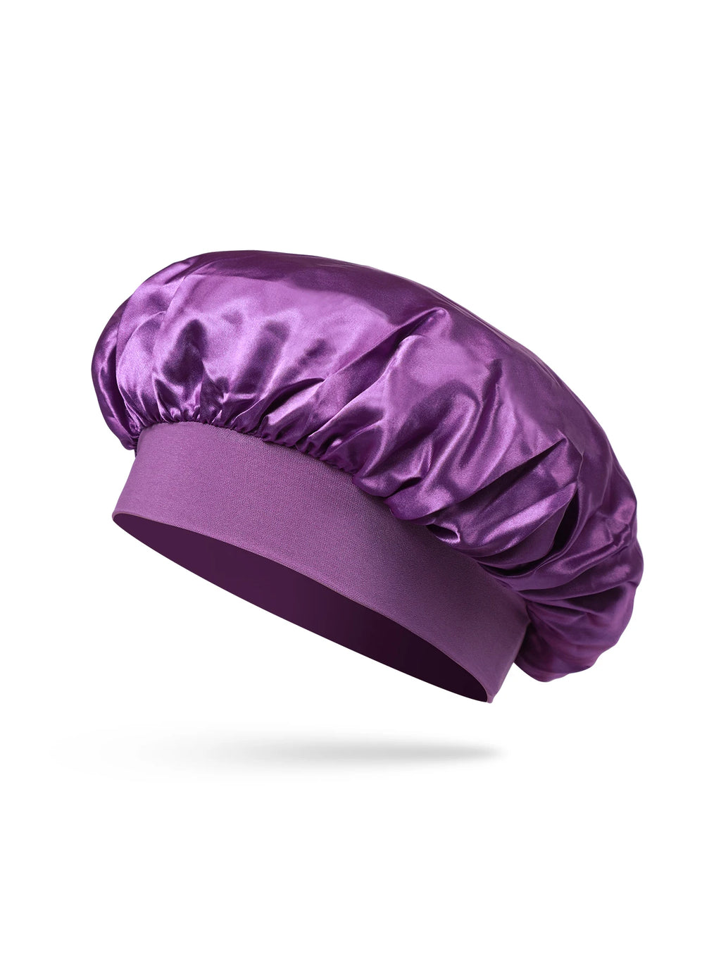 1Pcs Silk Bonnet for Sleeping Women Satin Lined Hair Bonnets for Sleeping Soft Elastic Band Silk Sleep Cap for Curl