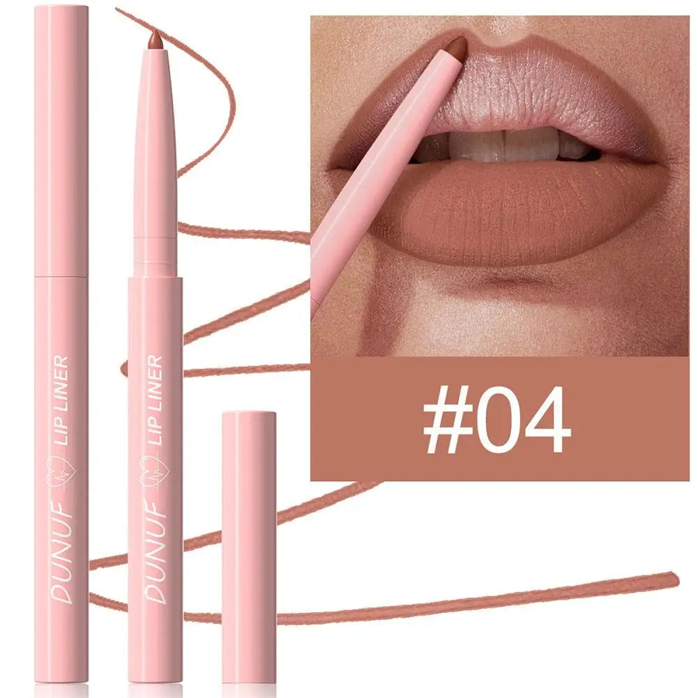 Twist Up Lip Liner Lipstick Pen Multipurpose Powder Blusher Velvet Matte Waterproof Lip Contour Non Stick Cup Lip Rouge Makeup