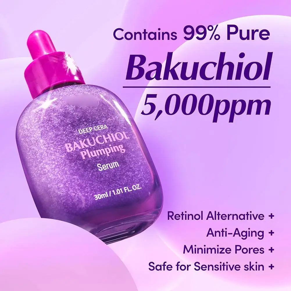 EQQUALBERRY Bakuchiol Plumping Serum - Korean VITAMIN-Infused Illuminates Reduces Wrinkles Lifts Skin Moisturizes Brightens Skin