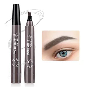 Korean 4 end eyebrow pencil waterproof long lasting natural look easy to use for novices