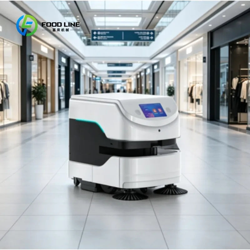 Autonomous Intelligent Cleaning Robot 3-in-1 Sweeping Vacuum Mopping Automatic Floor Cleaner for Commercial Industrial Use