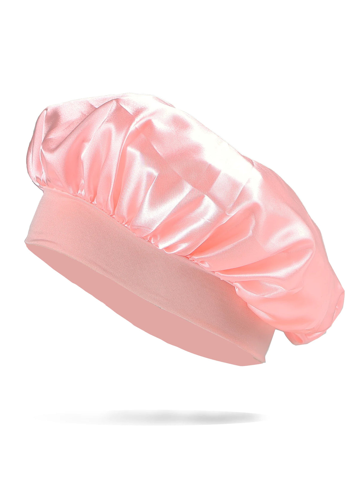 1Pcs Silk Bonnet for Sleeping Women Satin Lined Hair Bonnets for Sleeping Soft Elastic Band Silk Sleep Cap for Curl