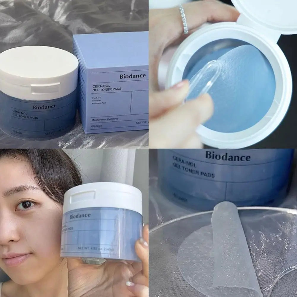 Biodance Korean Skin Care - Collagen Overnight Face Mask, Gel Toner Pads, Ampoule Essence, for Face Barrier Repair, Soothing