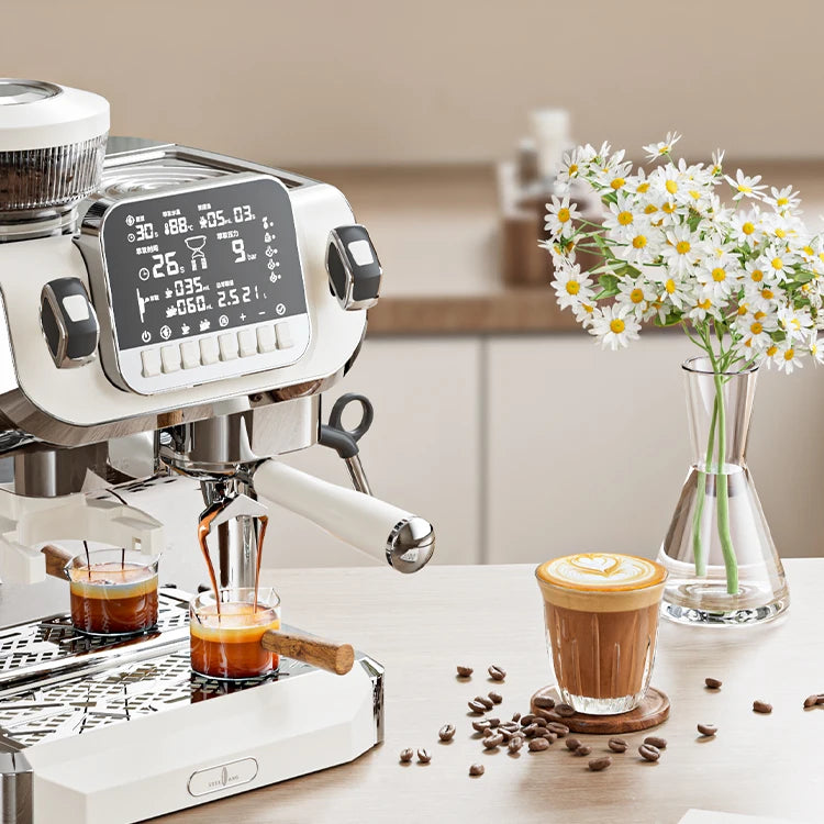 Profesional Home 3 1 15Bar Cafetera Machine Commercial Automatic Espresso Coffee  for Hotels Outdoor Use