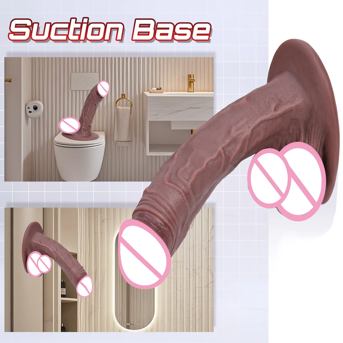 New Model Super Realistic Dildo,Erect Penis,Anal Plug,Real Large Testis,Adults Doods Sex Toy For Women Couple Flirting Sexuales