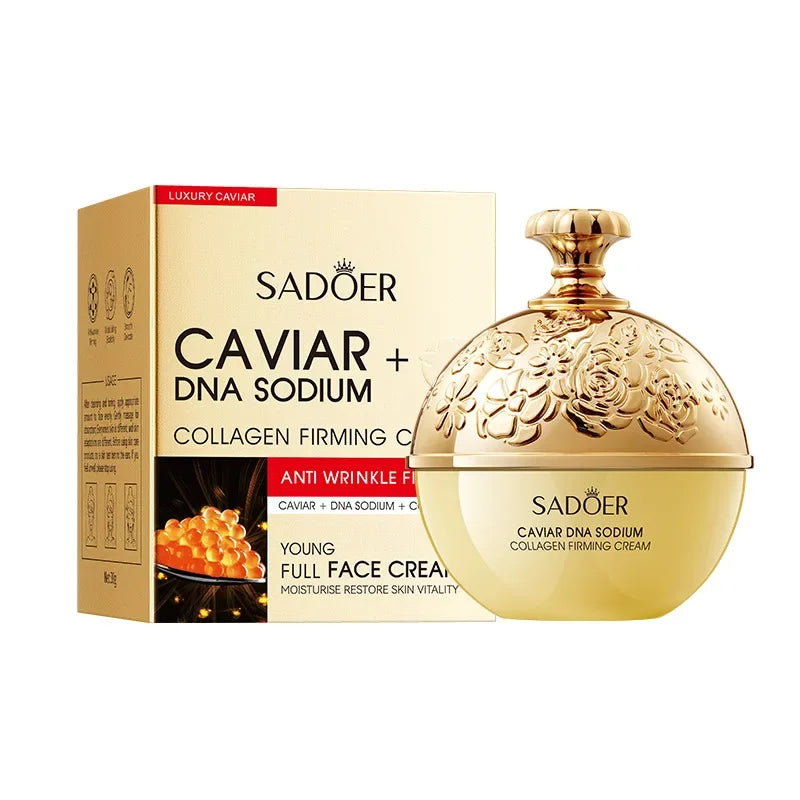 Anti-Wrinkle Face Cream Collagen Pearl Firming Lift Caviar DNA Sodium Collagen Moisturizing Smooth Brighten Skin Care Product