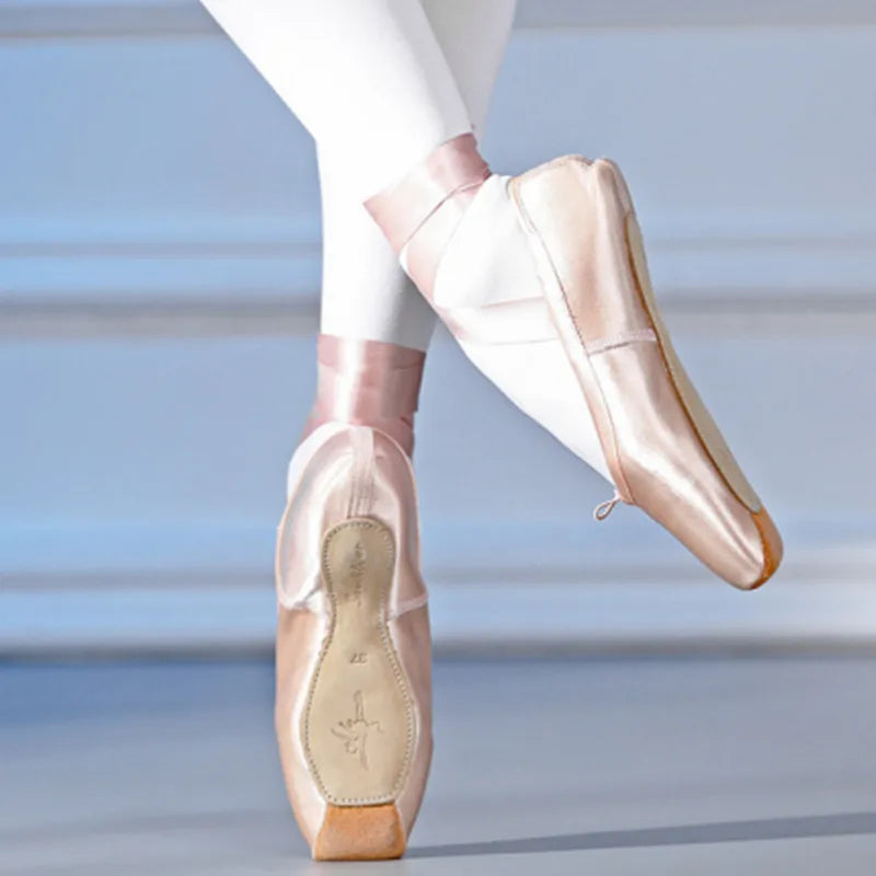 Womens Ballet Shoes Professional Dance Shoes Soft Sole Flat Top Shoes for Performance Practice Fitness