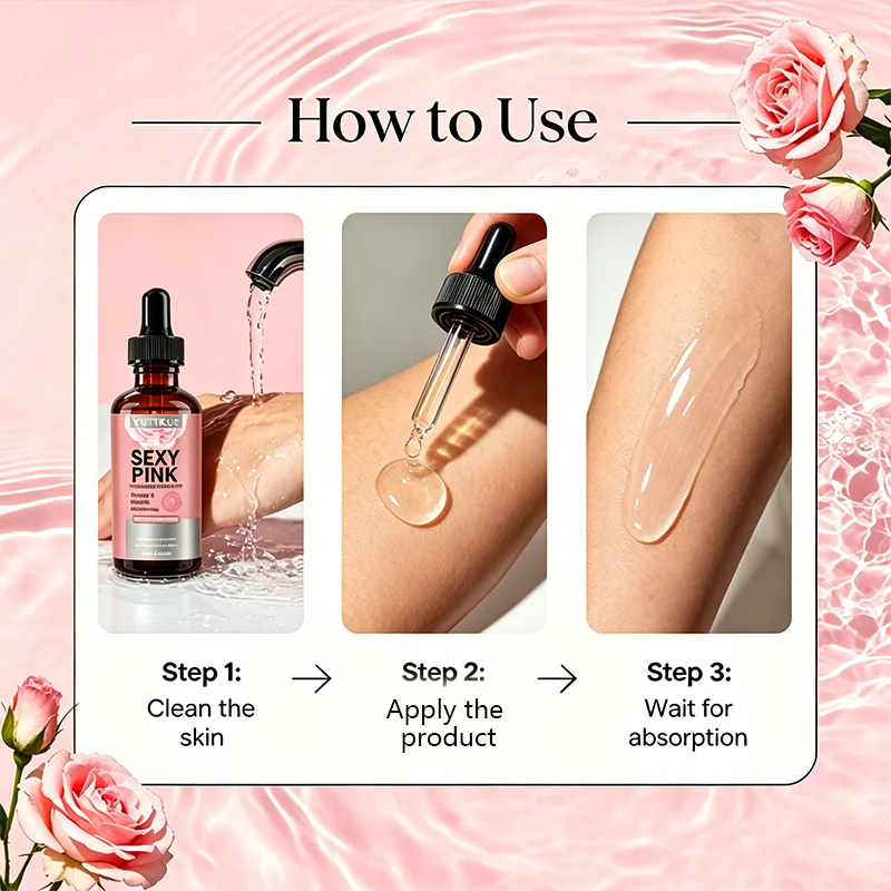 YUITIKUE Women Private Care Oil SEXY PINK Feminine Serum Soothing Moisturizing Long Lasting Fresh Gentle Daily Intimate Oil