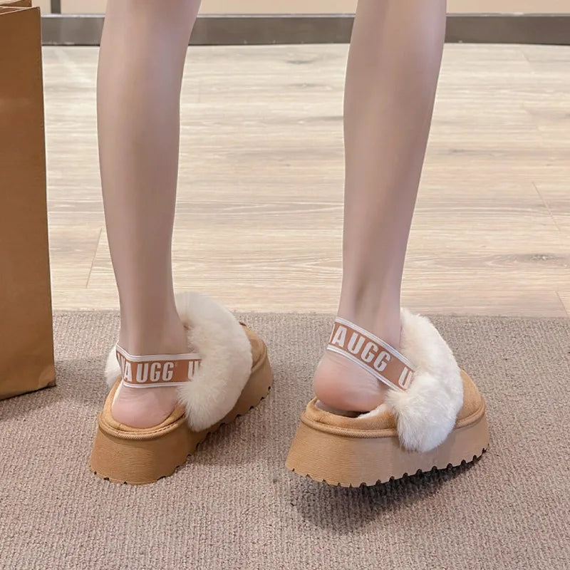 2024 New Winter Snow Boots for Women - Fur Lined with Thick Fleece and Warm Cotton