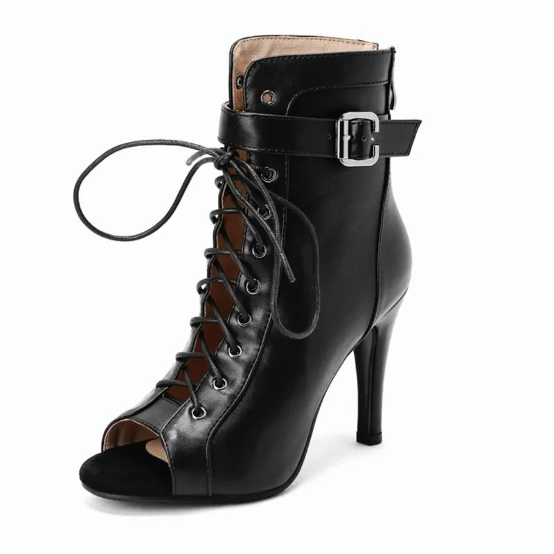 2022 New Salsa Jazz Tango Dance Shoes Black High Quality Soft Rubber Sole Dance Booties Bachata Latin Dancing Outdoor For Women
