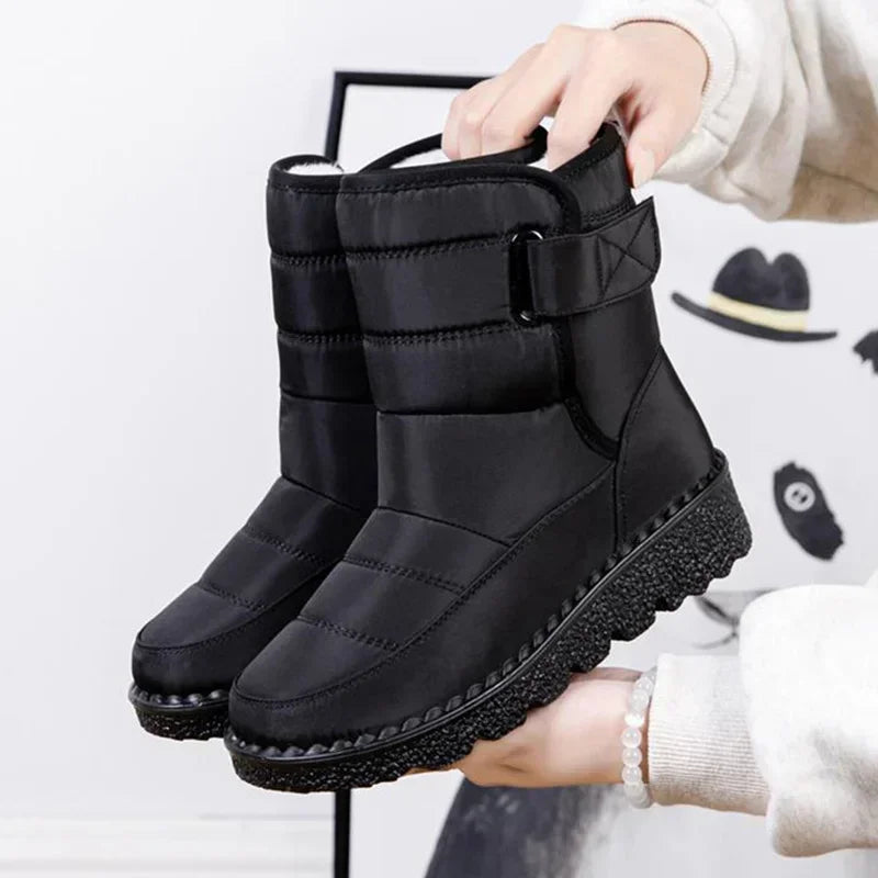 Boots Women Non Slip Waterproof Winter Snow Boots Platform Shoes for Women Warm Ankle Boots Cotton Padded Shoes Botas De Mujer