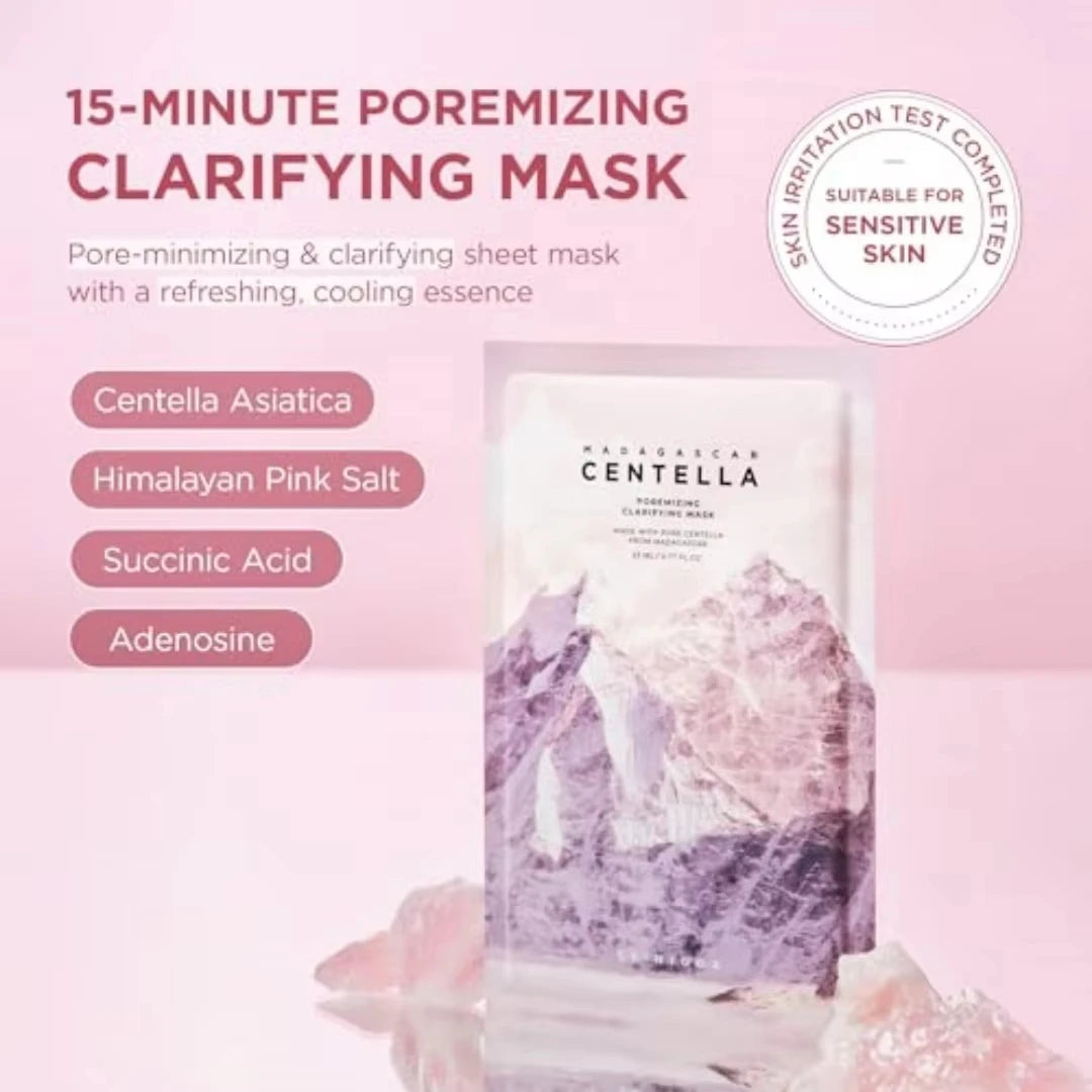Korea SKIN1004 Centella Asiatica Face Mask 5pcs 25ml Premium Deep Moisturizing and Repairing Essential Skincare Makeup With Box