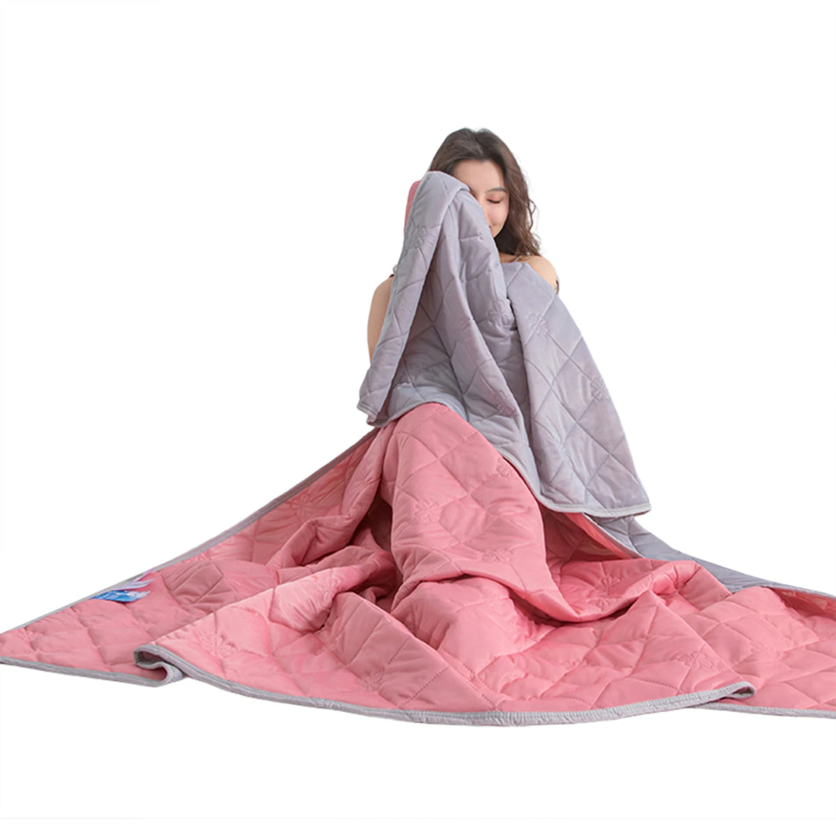 Ice Silk Cooling Blanket Soft Comfortable Breathable Air-Conditioner Quilt Summer Cooling Blow Air-Conditioning Warm Comforter