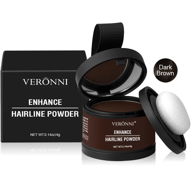 Hair Line Powder 4g Black Root Cover Up Natural Instant Waterproof Hairline Shadow Powder Hair Concealer Coverage 14 Color