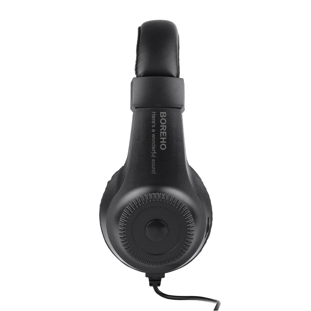 Wired Stereo Monitor Headphones Over-ear Headset with 50mm Driver 6.5mm Plug for Guitar Amplifier Electric Piano Audio Mixer