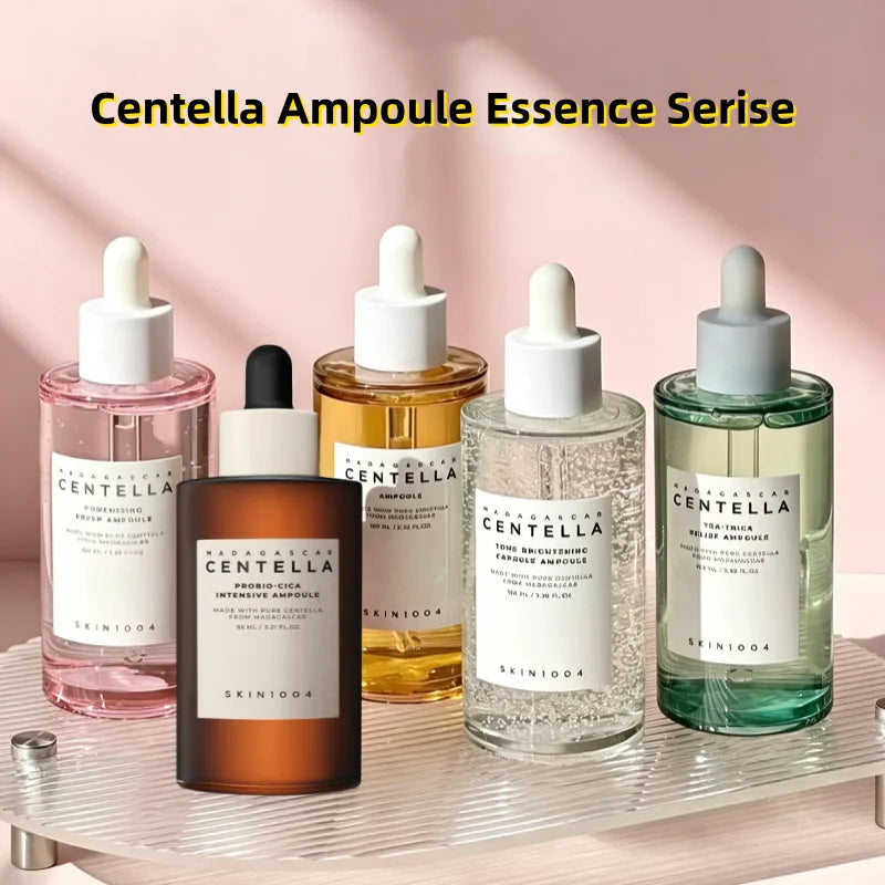 Korean Centella Ampoule Essence,Brightening Calming and Repairing Pores Smoothing Face Moisturize Serum Daily Face Care Products