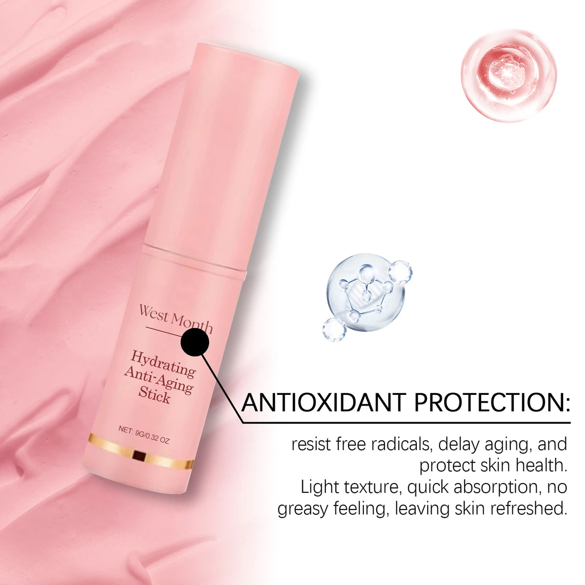 Collagen Multi Bounce Balm Stick – Firming & Lifting, Wrinkle Removal Brightening Facial Dull Skin Moisturizing Skin Care Korean