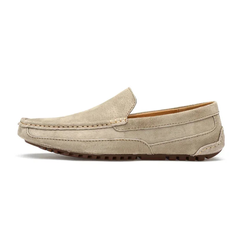 Suede Leather Man Loafers Luxury 2025 Casual Shoes For Men Boat Shoes Handmade Men Slipon Driving Shoes Male Moccasins Zapatos