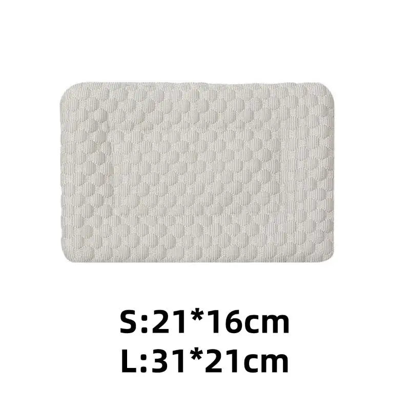 【S】Pet Ice Pad Cool Feeling Mat Breathable Non Slip Summer Dogs Cats Hamsters Small Pets Cool Down Heat Relief Sleeping Nest