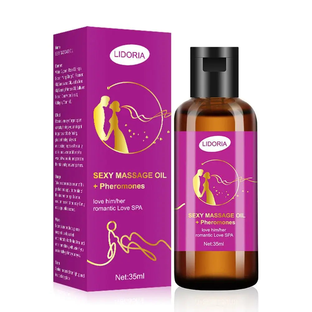 35ml Sexy Men Women Massage Essential Oil Natural Pheromone Stress SPA Enhance Care Romantic Relax Skin Attraction B3Q4