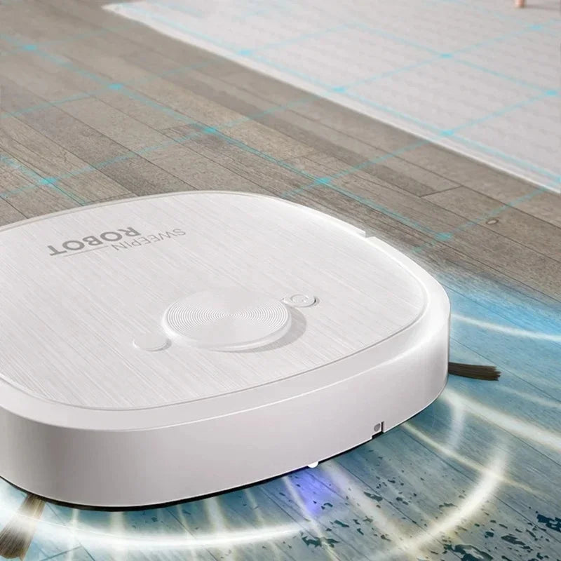 New 3-in-1 Robot Vacuum Cleaner USB Charging Home Fully Automatic Sweep Robot Integrated Sweep Suction Mopping & Sterilization