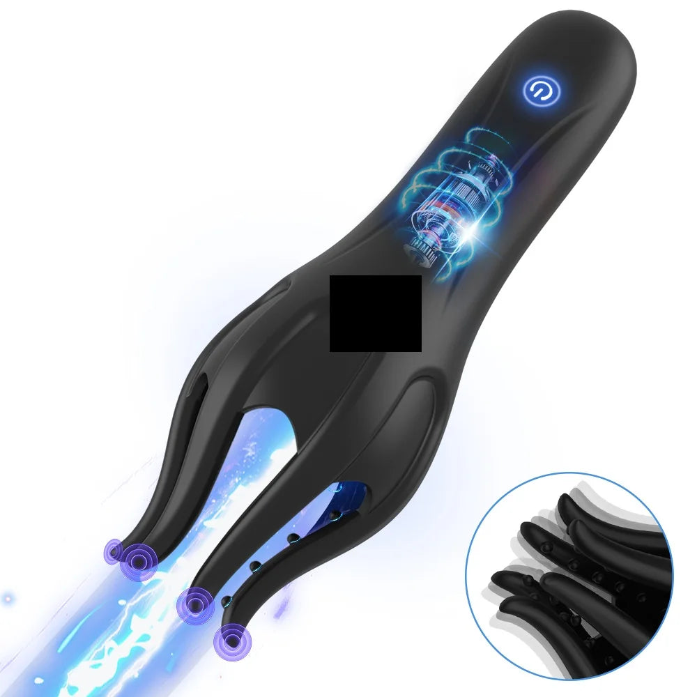 Sex Toy Glans Vibrating Masturbator For Men Tongue Licking Sex Oral Blowjob Lasting Delay Ejaculation Training Male Toy For Male