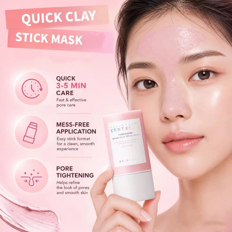 SKIN1004 Korean Centella Poremizing Quick Clay Stick Mask 27g 5 Clays Deep Pore Cleansing Sebum Control Blackhead Remover Gifts