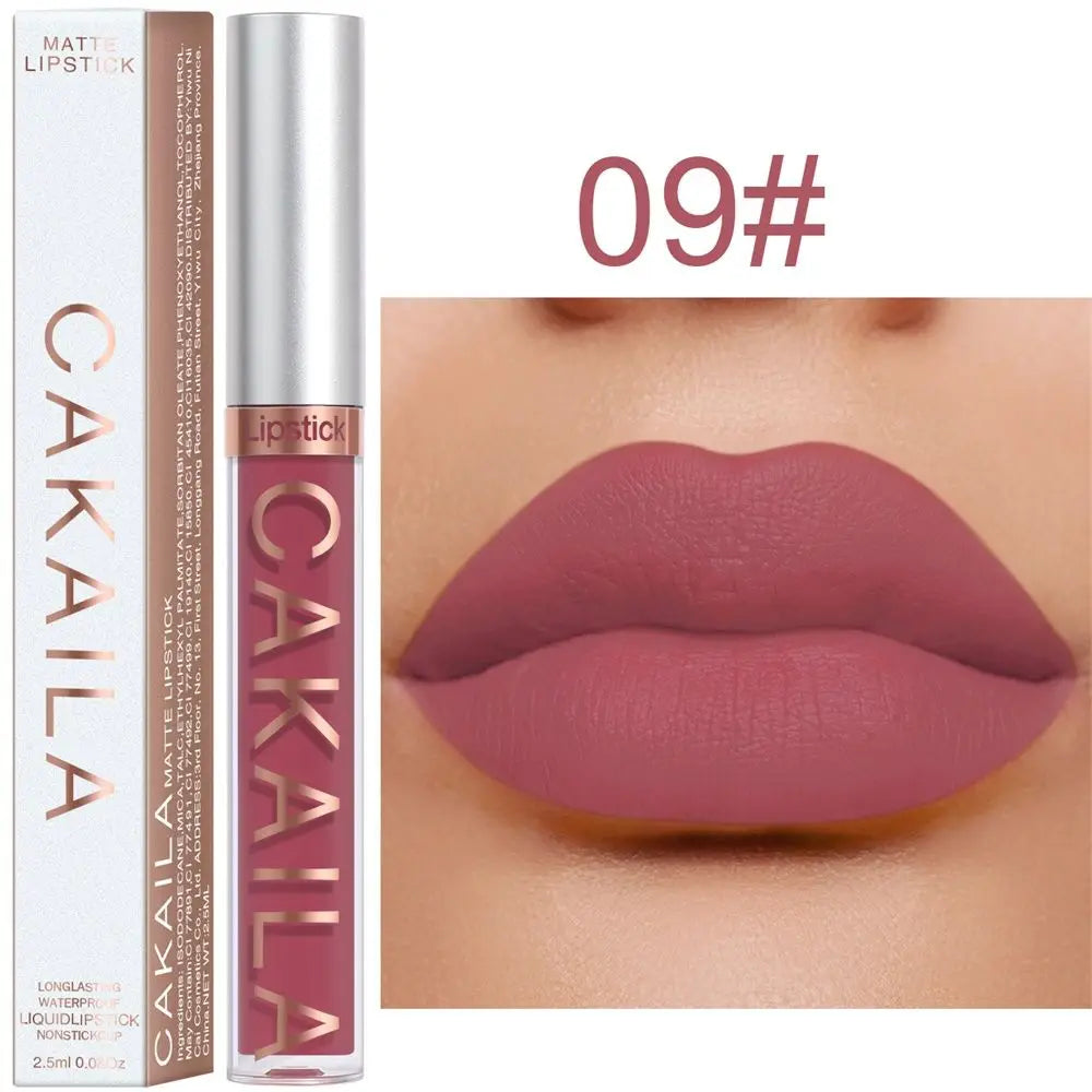 Cosmetics Lip Gloss 18 Colors Long Lasting Liquid Lipstick Lipstick Matte Waterproof