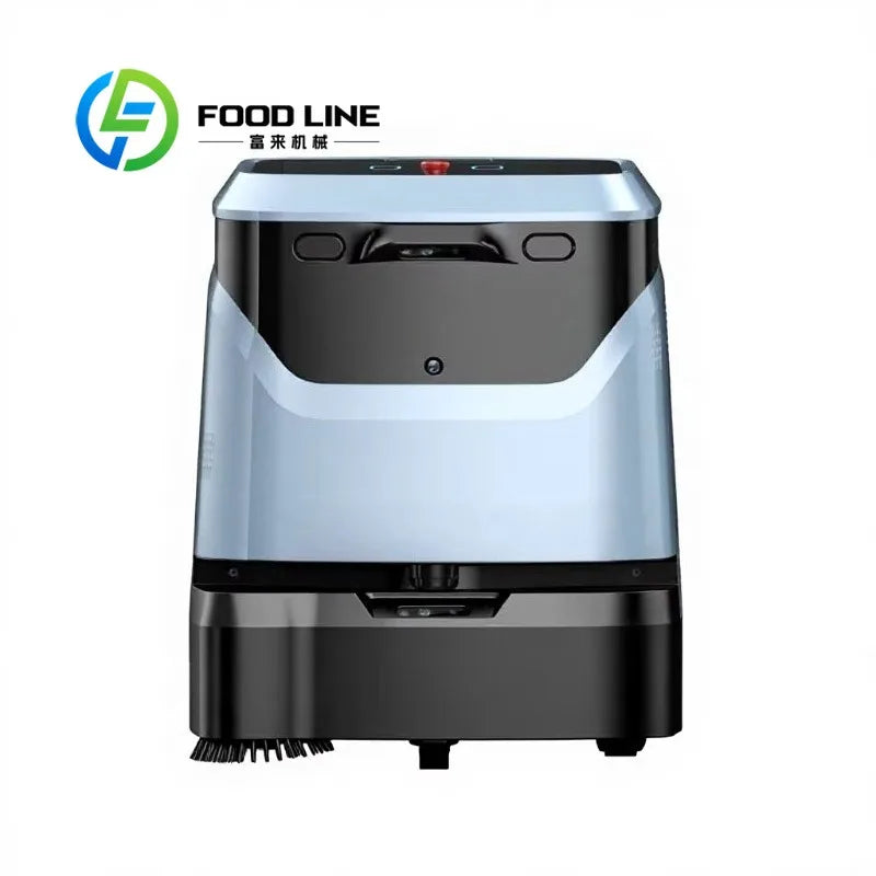 Commercial Floor Cleaning Robot with 4-in-1 Sweep Scrub Vacuum with Auto Recharge App-Controlled & Automatic Dirt Disposal