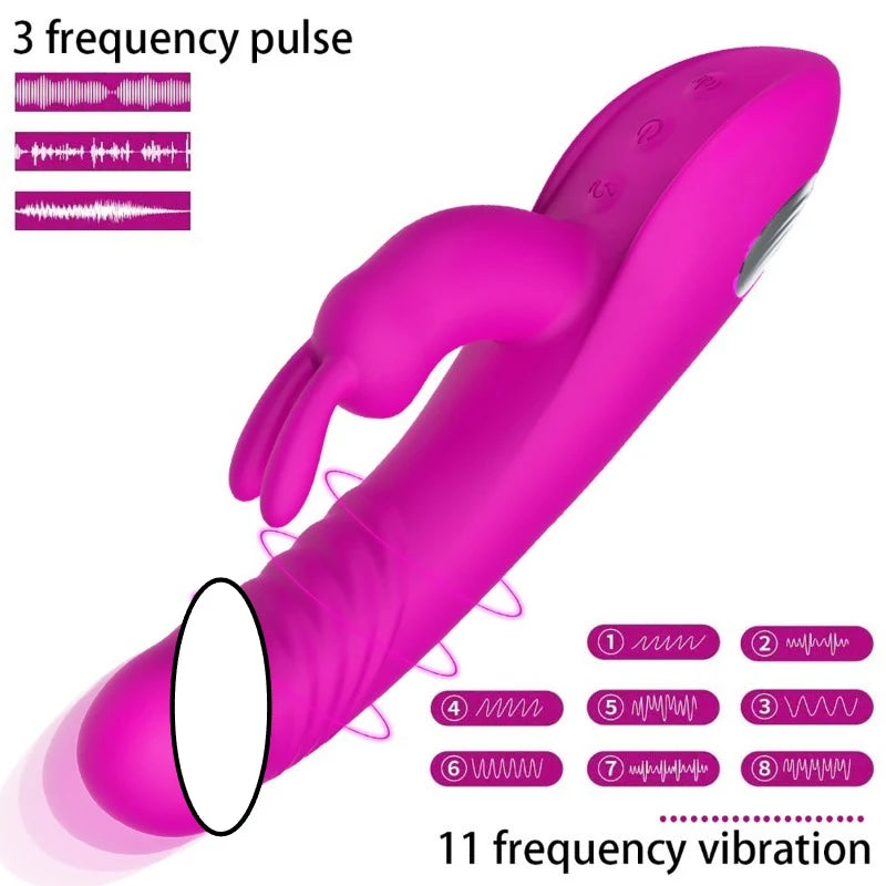 Sex toys Adult female partial bird telescopic vibrator clitoris stimulation rabbit pulse vibration vibrator