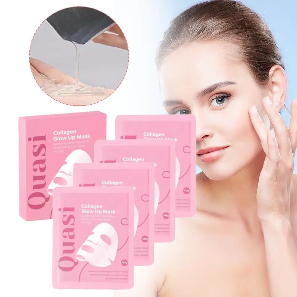 Bio Collagen Face Mask Korean Overnight Repair Formula Anti Aging Moisturizing Brightening Firming Fine Line Pore Skin Care