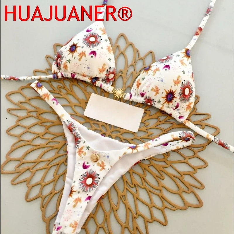 2026 New Sexy Women Bikini Set Beach Holiday Swimsuit Brazilian Thong Bikini Set Sexy Two Pieces Bathing Suit Women Beach Wear